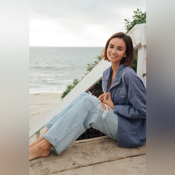 Amuse Society X Beachly - The Sea Breeze Quilted Jacket size S/M - Picture 3 of 11